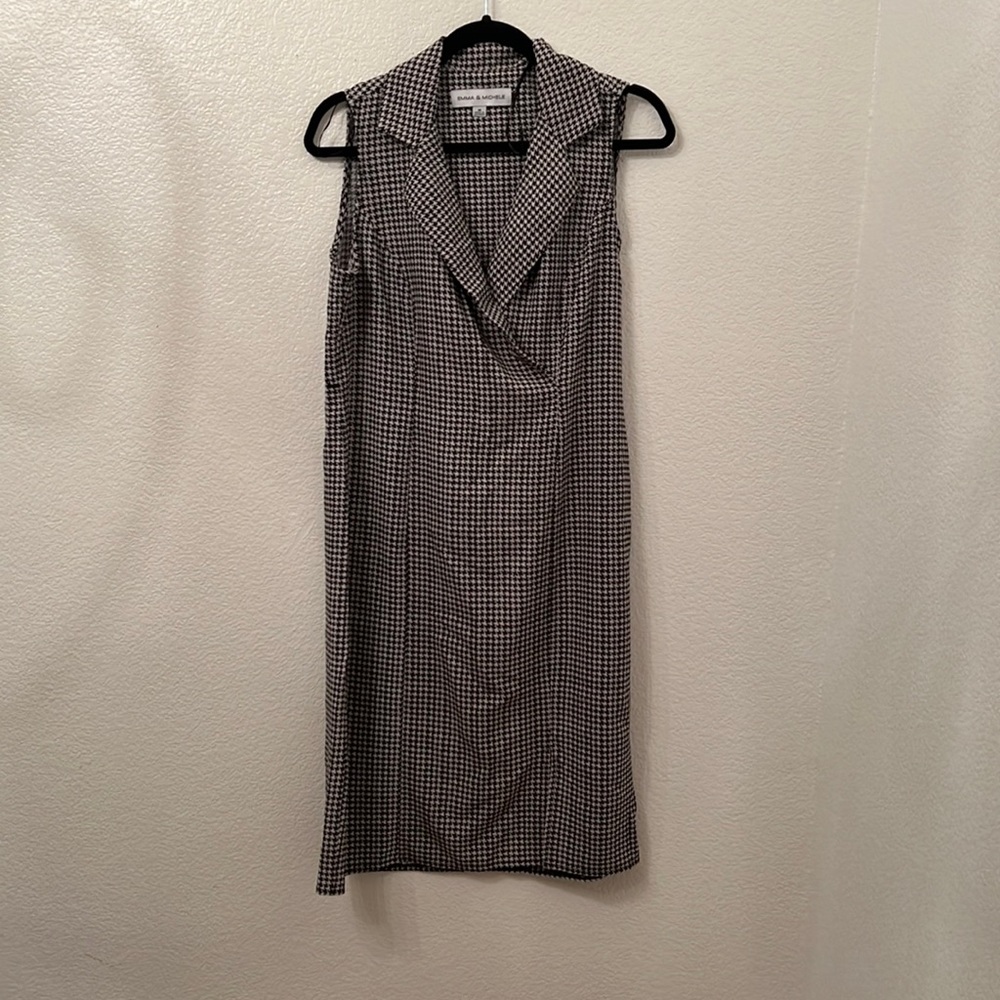 Black and white checkered dress